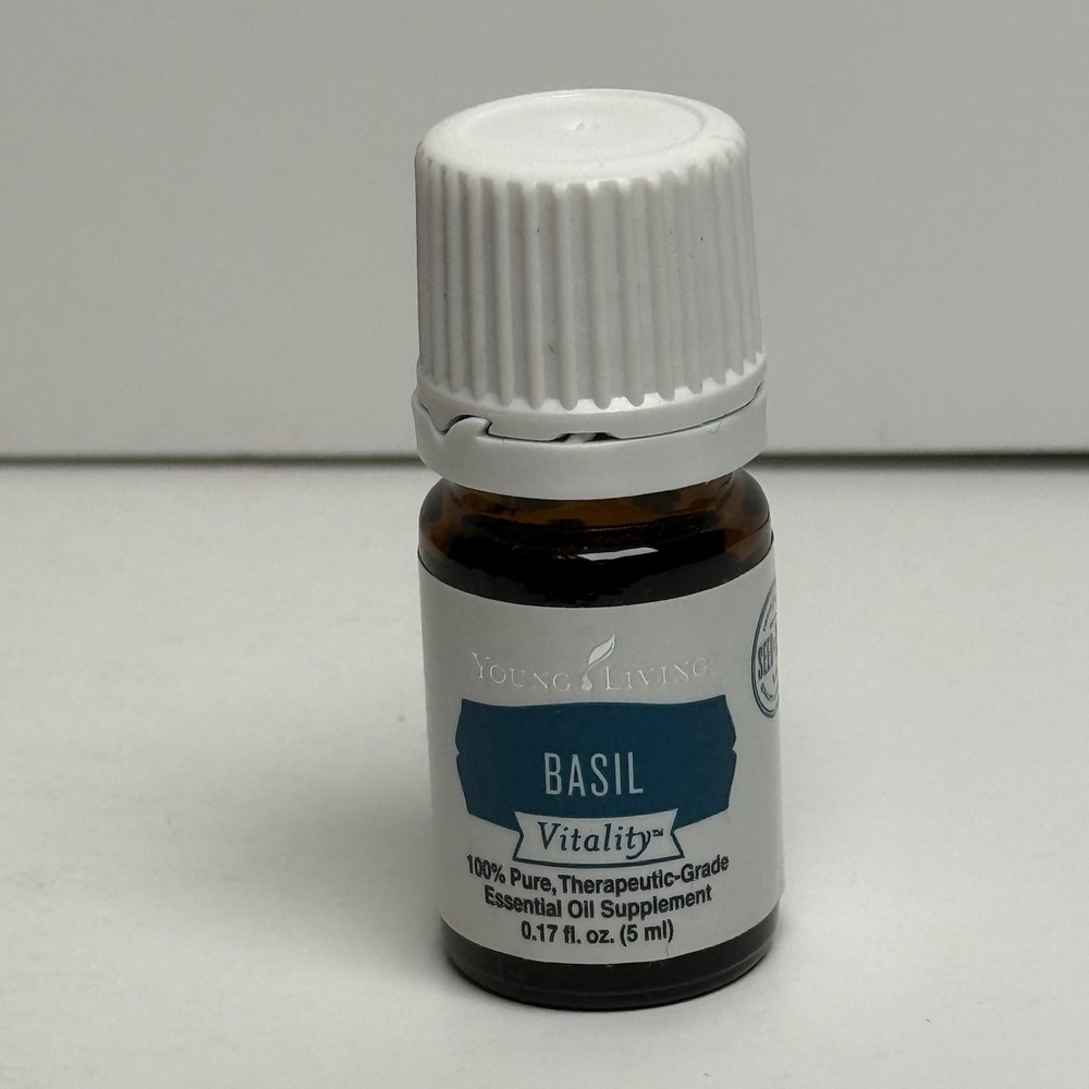 Young Living Basil Vitality Essential Oil‎ 5ml .17 fl oz New